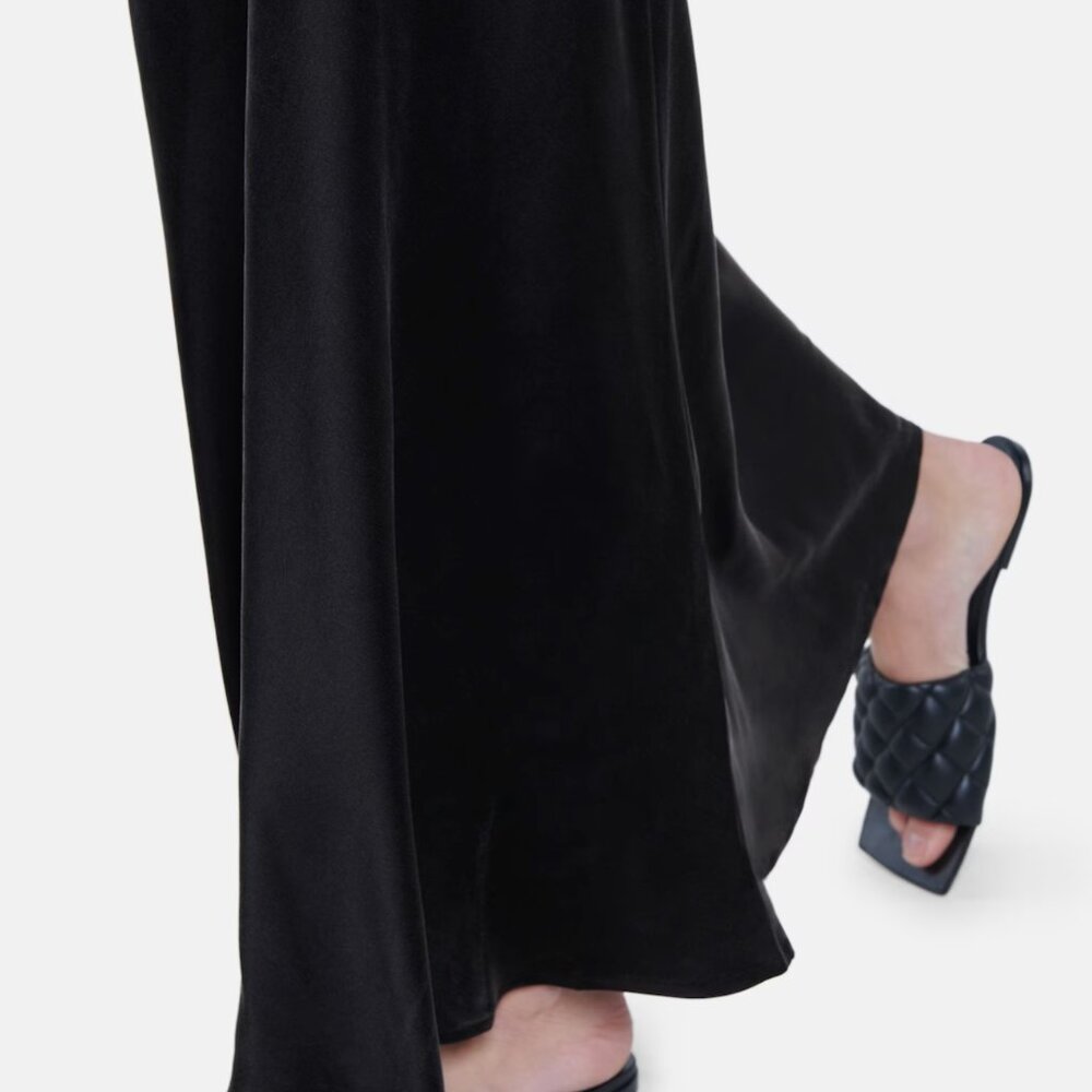 ASCENO Lyon Silk Satin Slip Dress Small - Picture 7 of 16